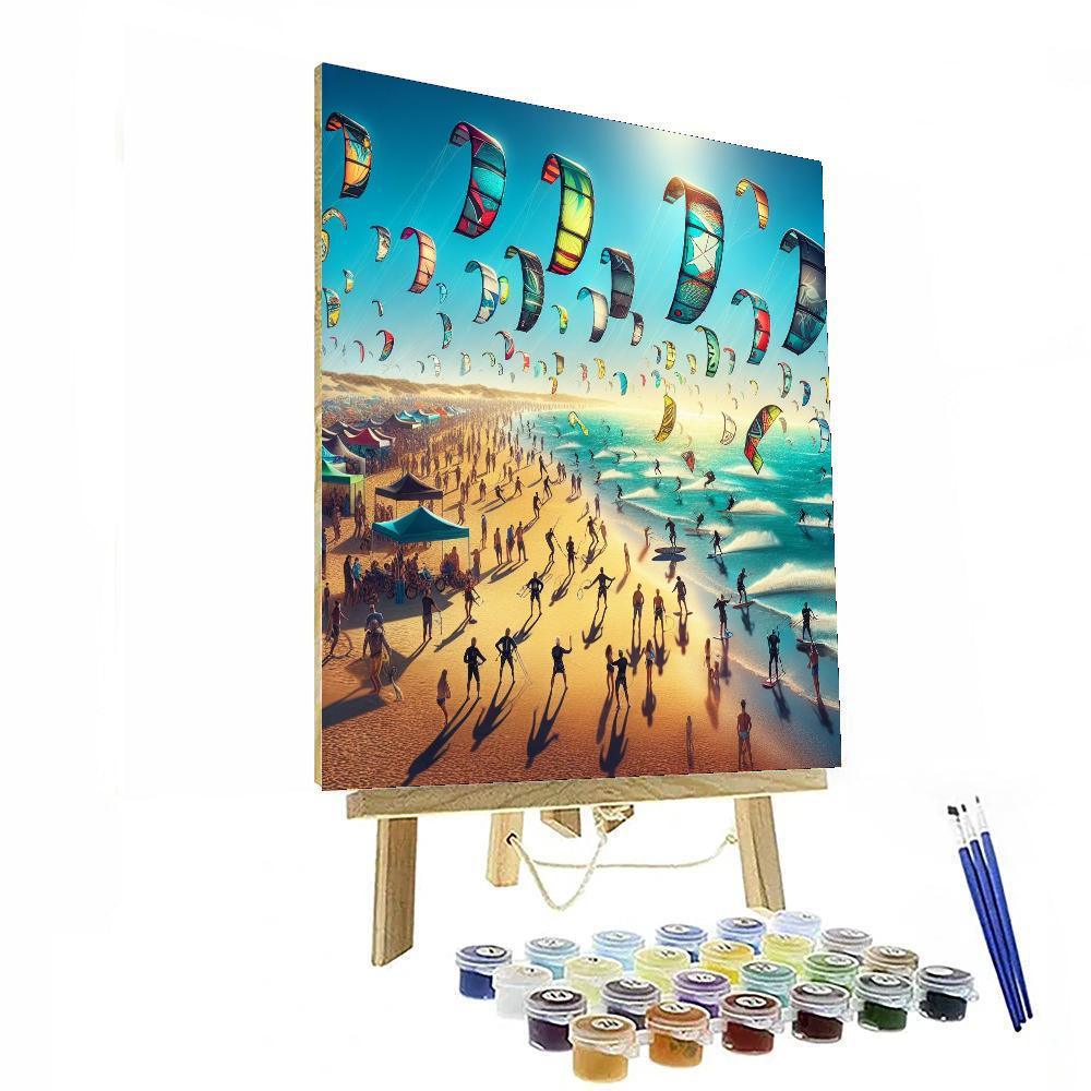 Kitesurfing Festival Paint By Numbers Art