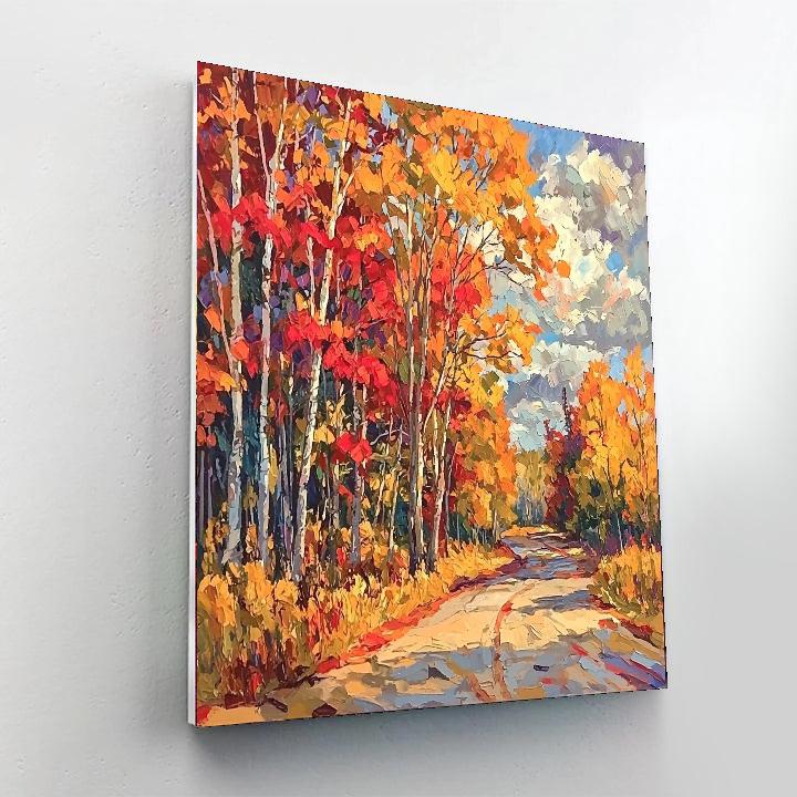 Paul Cézanne Inspired Autumn's Whimsy  Paint By Numbers Art