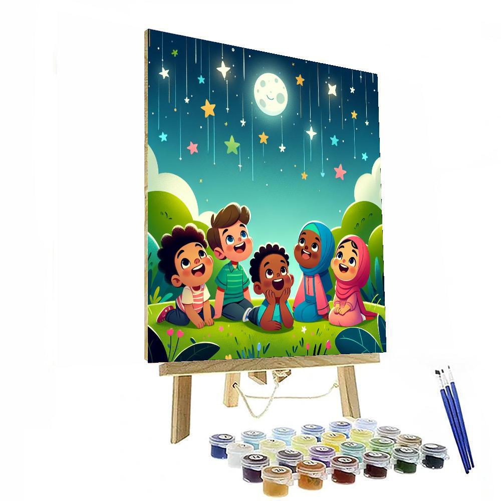 Magical Starlight Night Number Painting