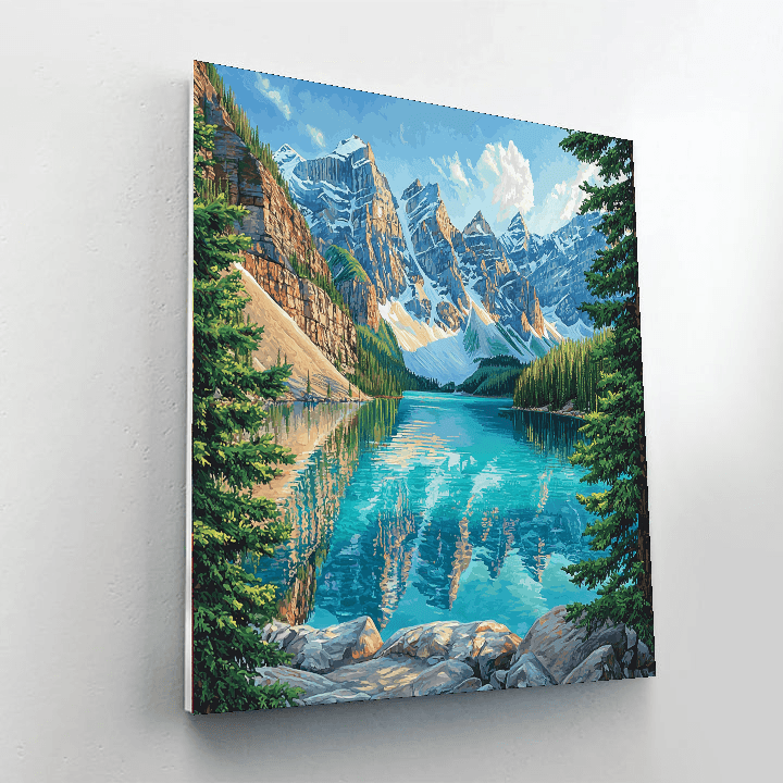 Moraine Lake - Banff, Canada DIY Paint By Numbers