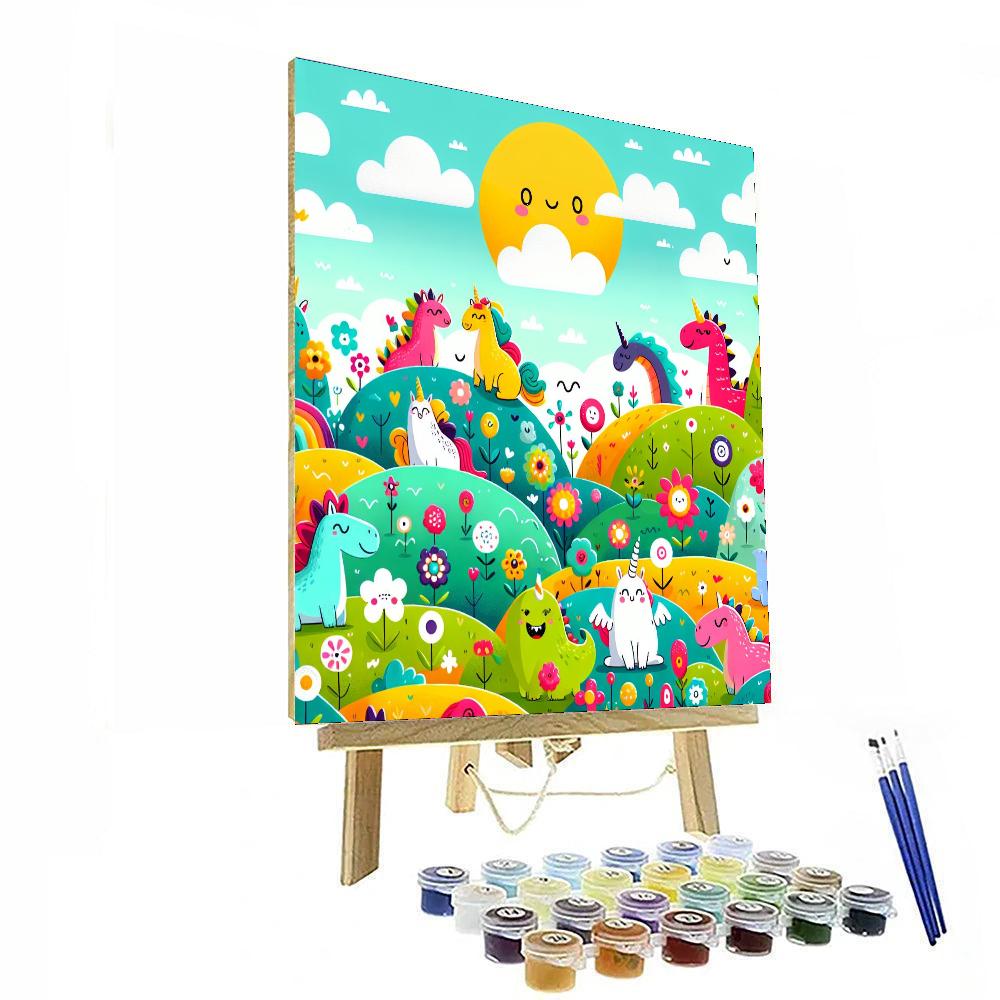 Colorful Fantasy World Paint By Numbers Art