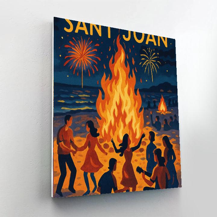 Feast Of Sant Joan - Spain Painting Number Kit
