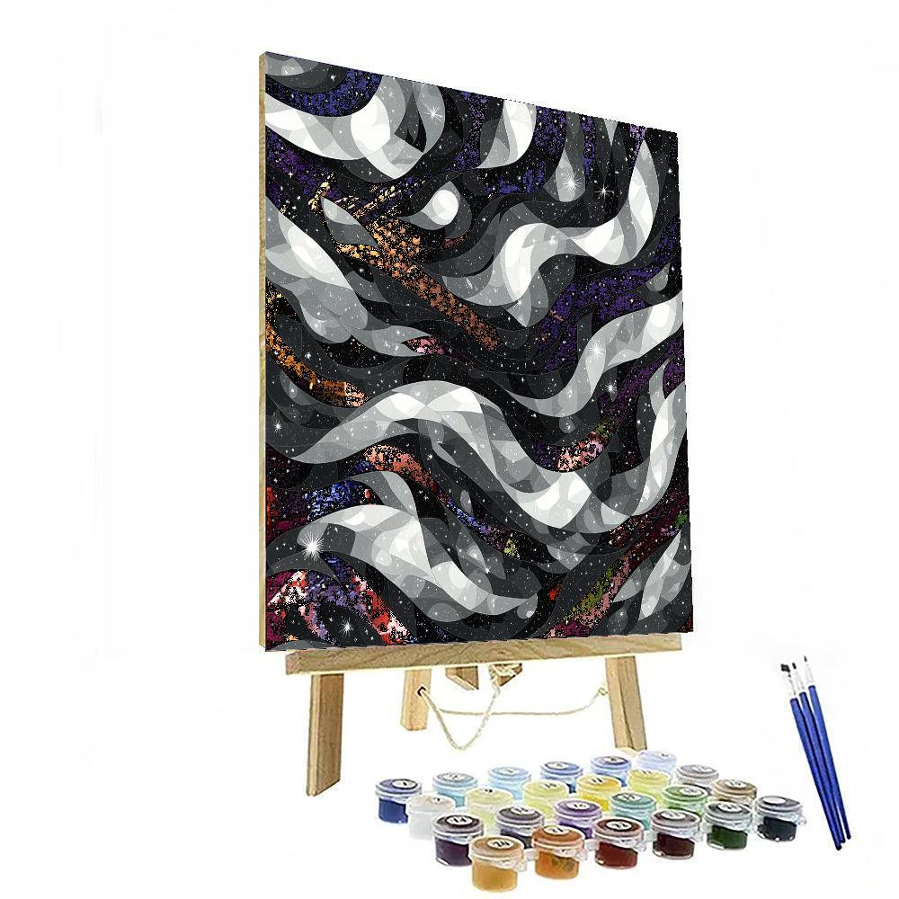 M.C. Escher Inspired Celestial Interweaving  Numbered Painting Kits