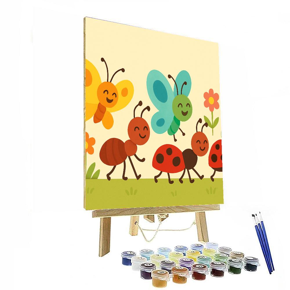 Brilliant Bug Parade Painting By Numbers Kit
