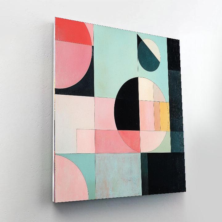 Kazimir Malevich Inspired Geometric Silence  Numbered Painting Kits