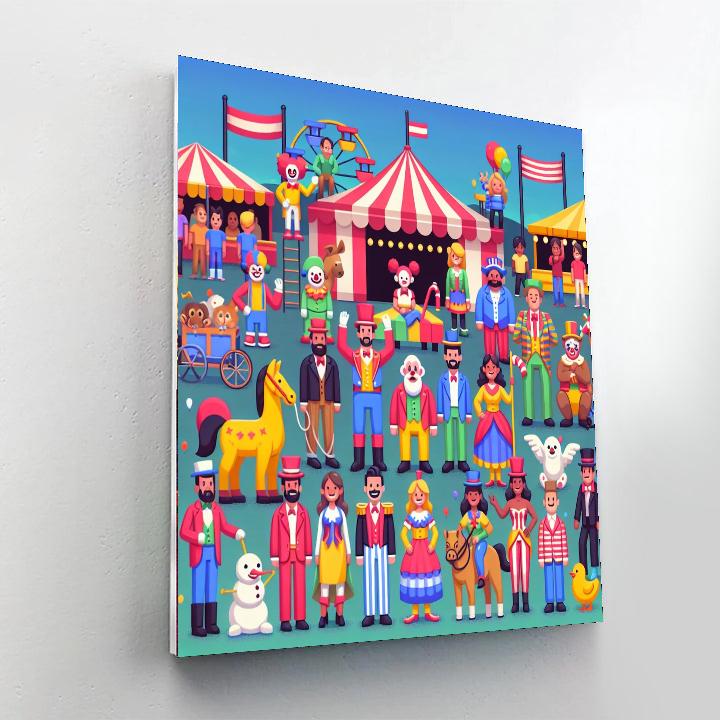 Circus Parade Extravaganza DIY Paint By Numbers
