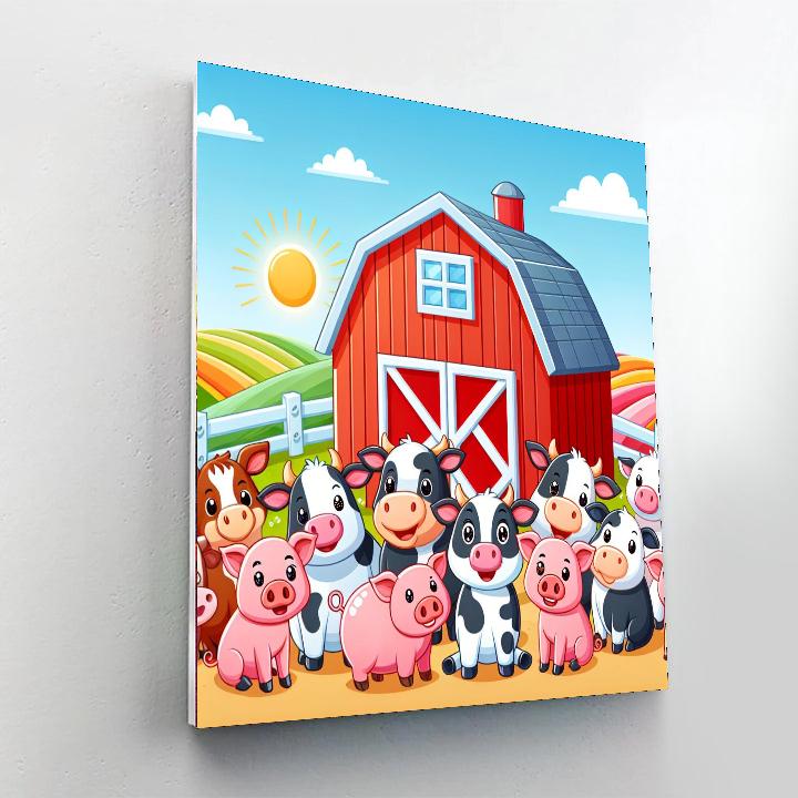 Friendly Farmyard Festival Paint By Numbers