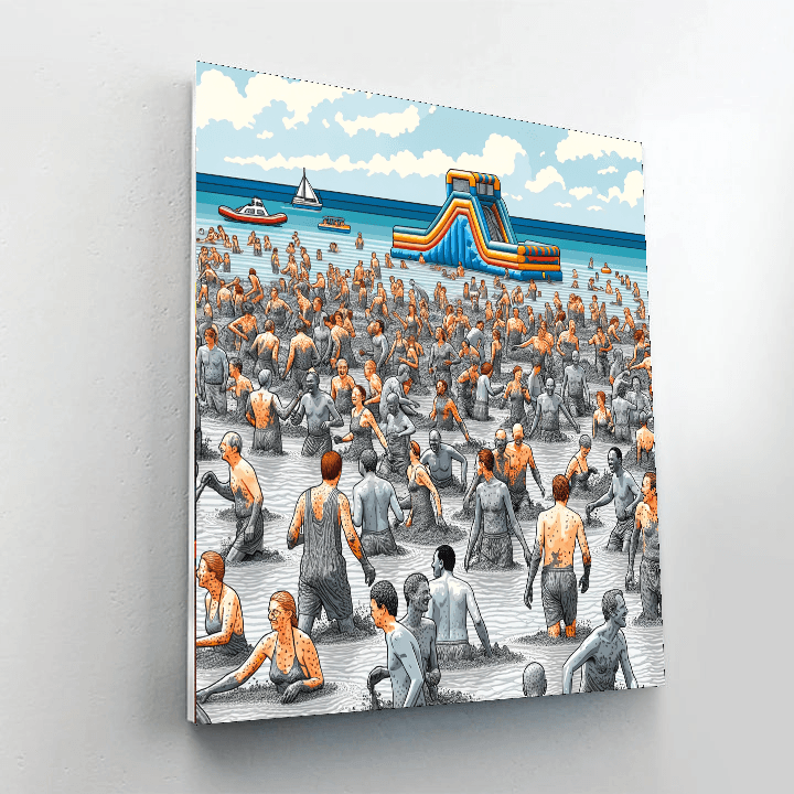 Boryeong Mud Festival - Boryeong Painting By Numbers Kit