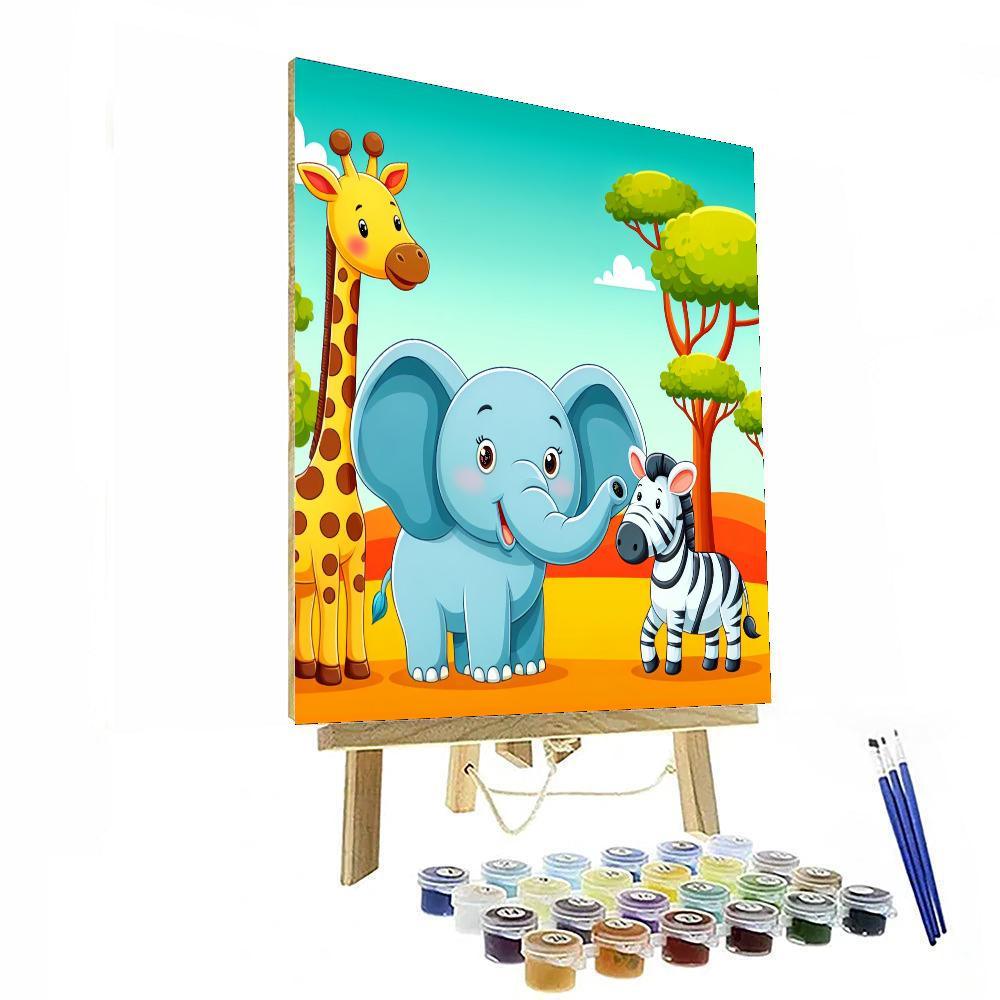 Savanna Wildlife Wonders Numbered Painting Kits