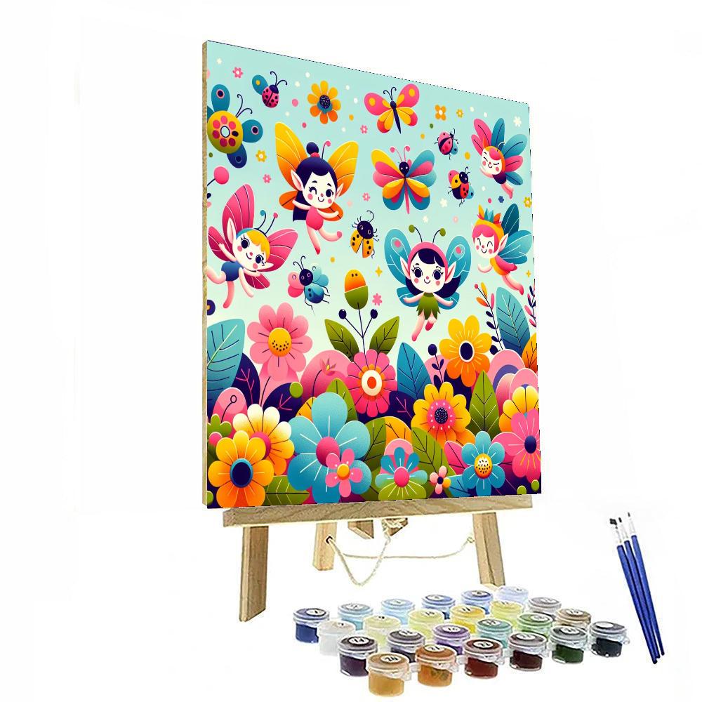 Playful Garden Pixies Paint By Numbers