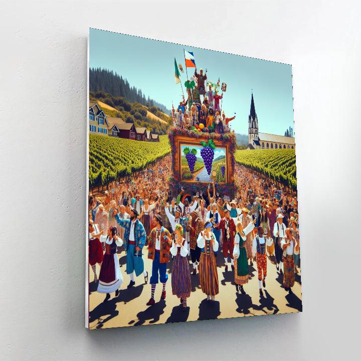 Grape Festival Painting Number Kit