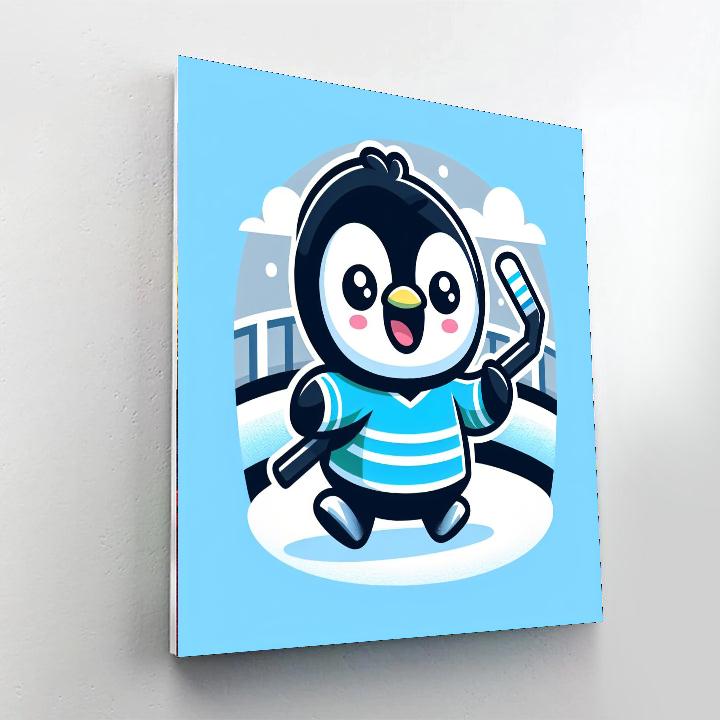 Sporty Penguin Paint By Number