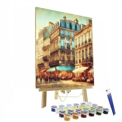 Old-world European Street Paint By Numbers Art