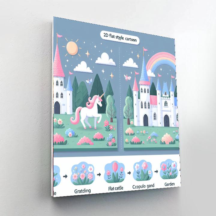 Royal Unicorn Kingdom Paint By Color