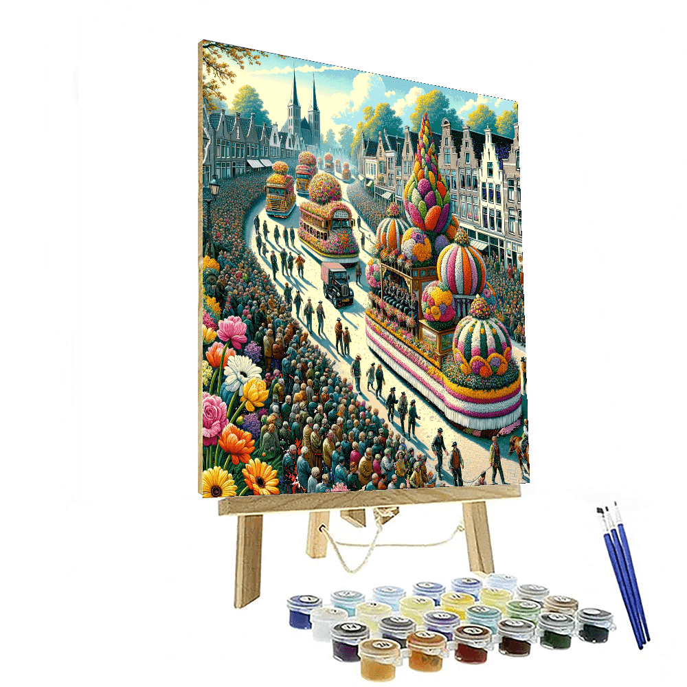 The Bloemencorso (flower Parade) Painting By Numbers Kit