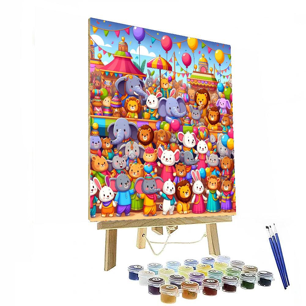 Festival Of Animals Number Painting