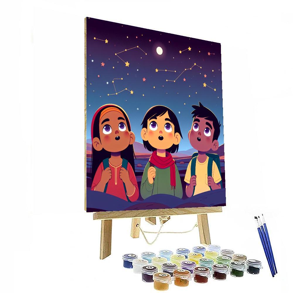 Starry Night Sky Quest Painting By Numbers Kit
