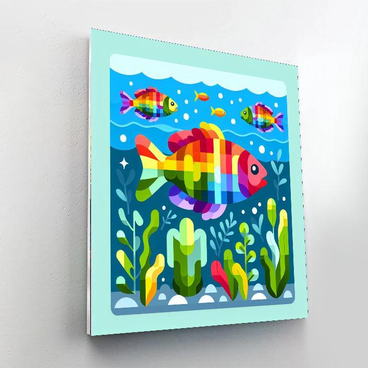 Radiant Rainbowfish Numbered Painting Kits
