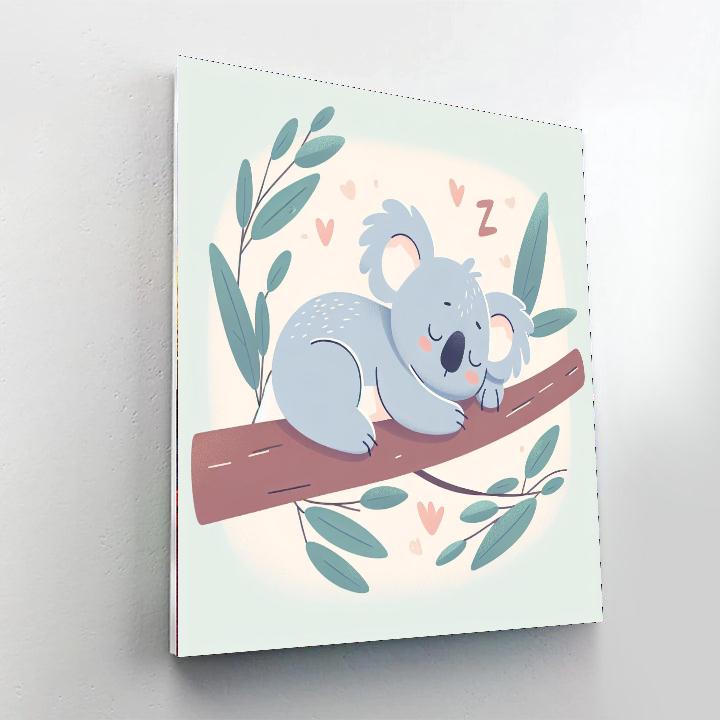 Gentle Koala Relaxation Painting Number Kit