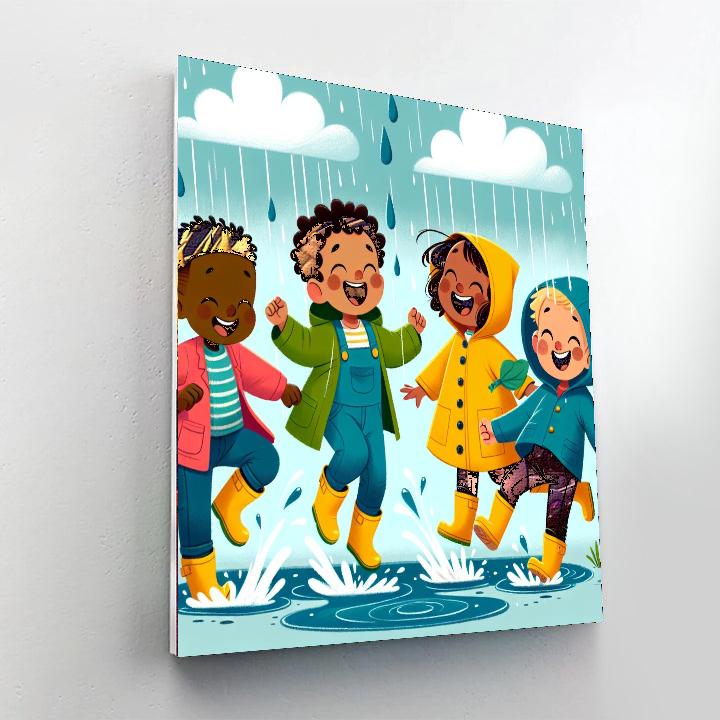 Rainy Day Adventure Number Painting