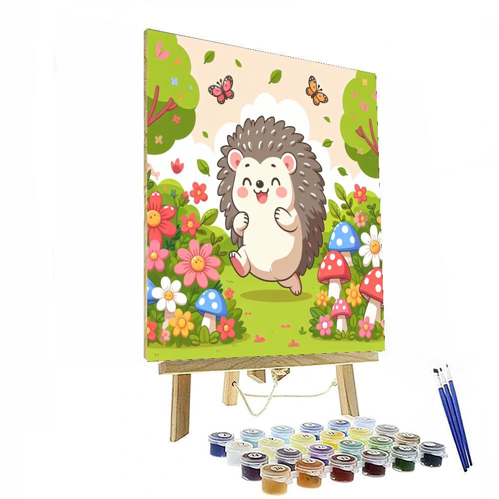 Spunky Hedgehog Paint By Number