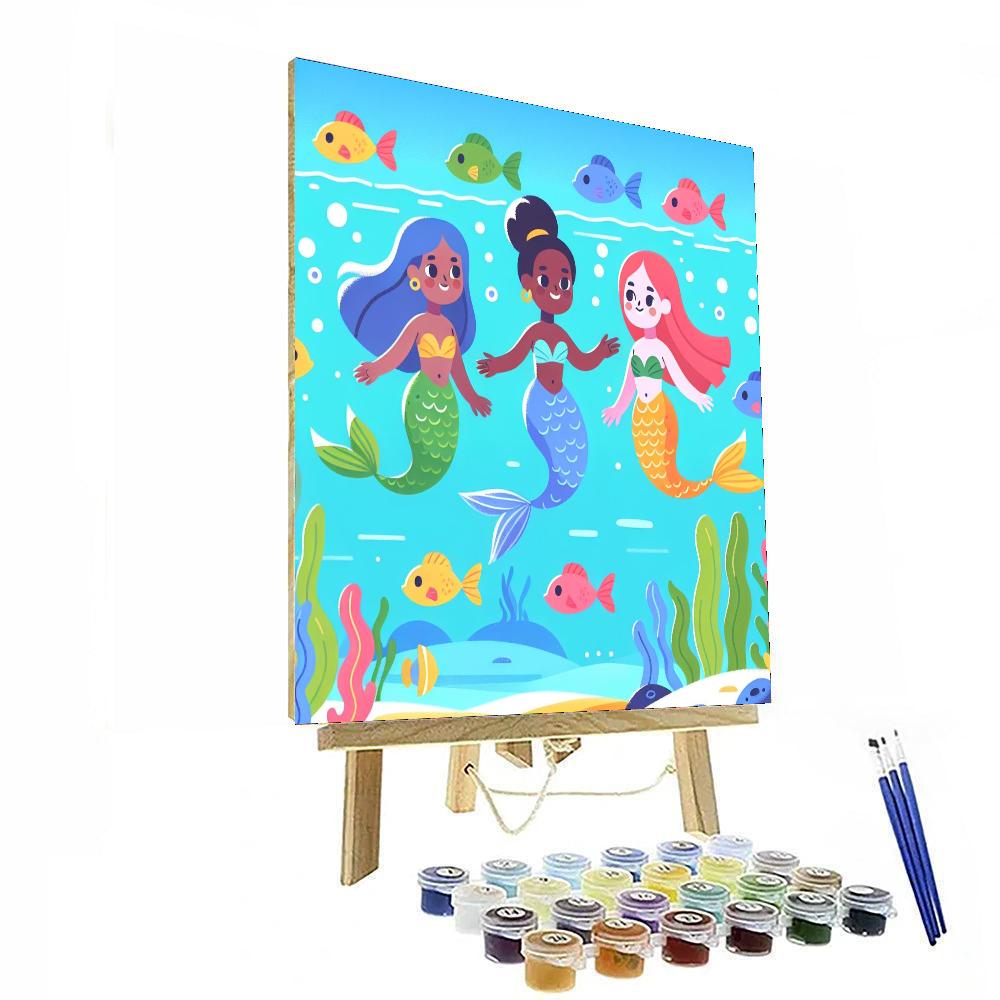 Mermaid Lagoon Expedition Paint By Numbers