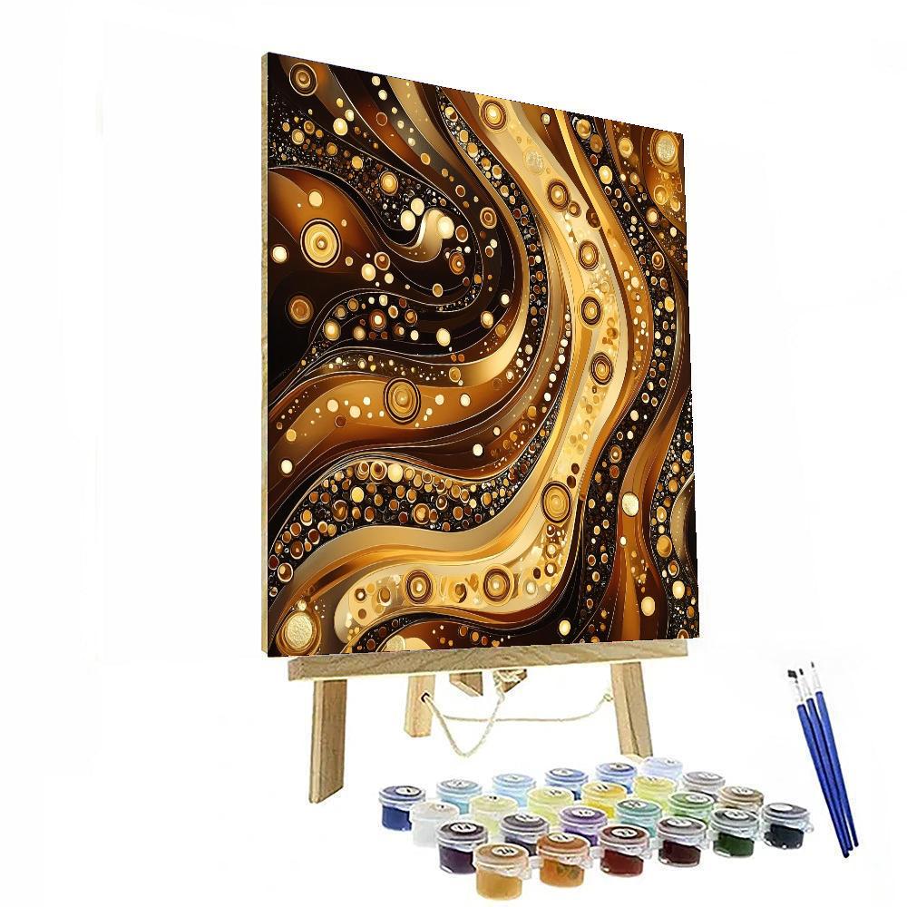 Gustav Klimt Inspired Timeless Elements  Paint By Numbers Kits