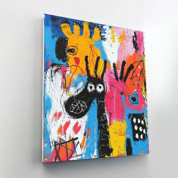 Basquiat Inspired Animal Kingdom Patterns  Painting By Numbers Kit