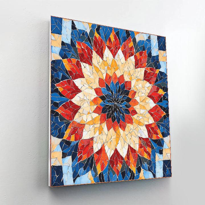 Leonardo Da Vinci Inspired Mosaic Of Colors  Paint By Numbers