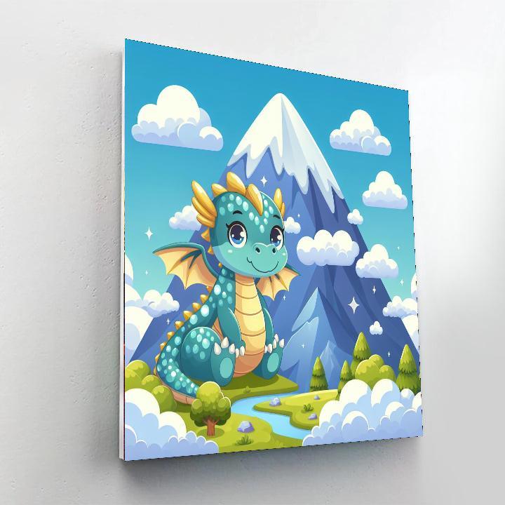 Dragon's Magical Mountain Paint By Numbers Kits