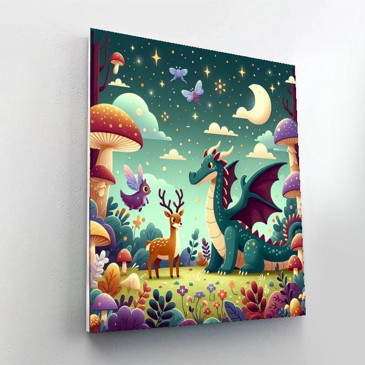 Fantastic Beasts Of The Forest Number Painting