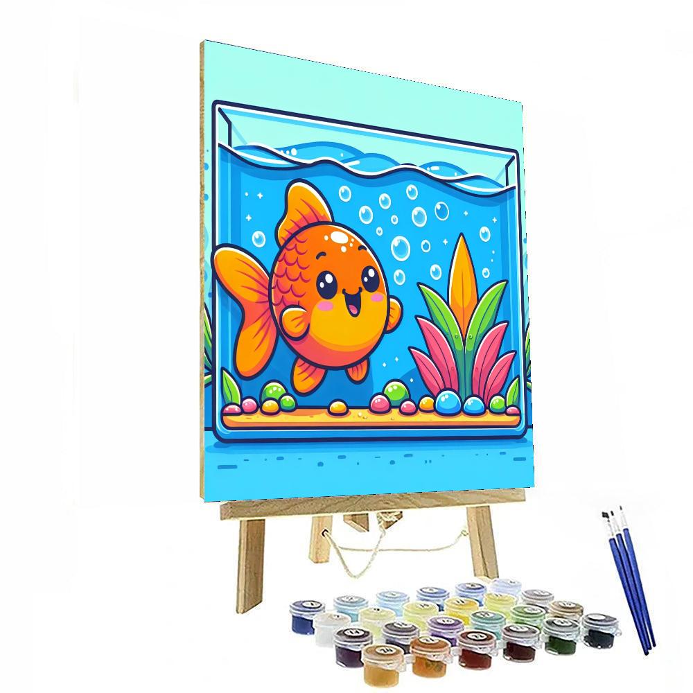 Joyful Goldfish Paint By Number