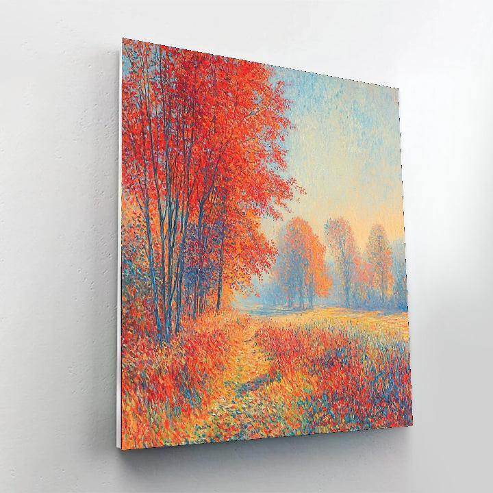 Claude Monet Inspired Journey Through Autumn  Paint By Numbers