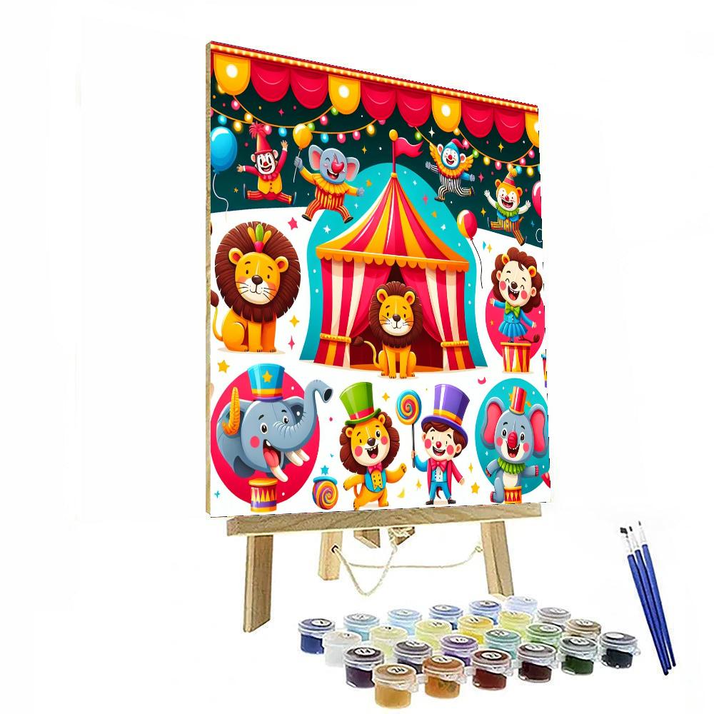 Happy Circus Adventure DIY Paint By Numbers