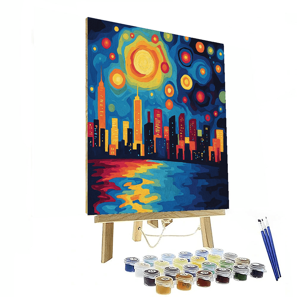 Henri Matisse Inspired Melodic City Nights  Paint By Numbers Art