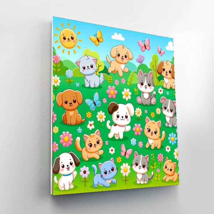 Cuddly Friends Numbered Painting Kits