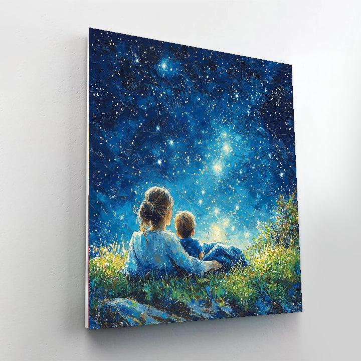 Under A Blanket Of Stars Paint By Color