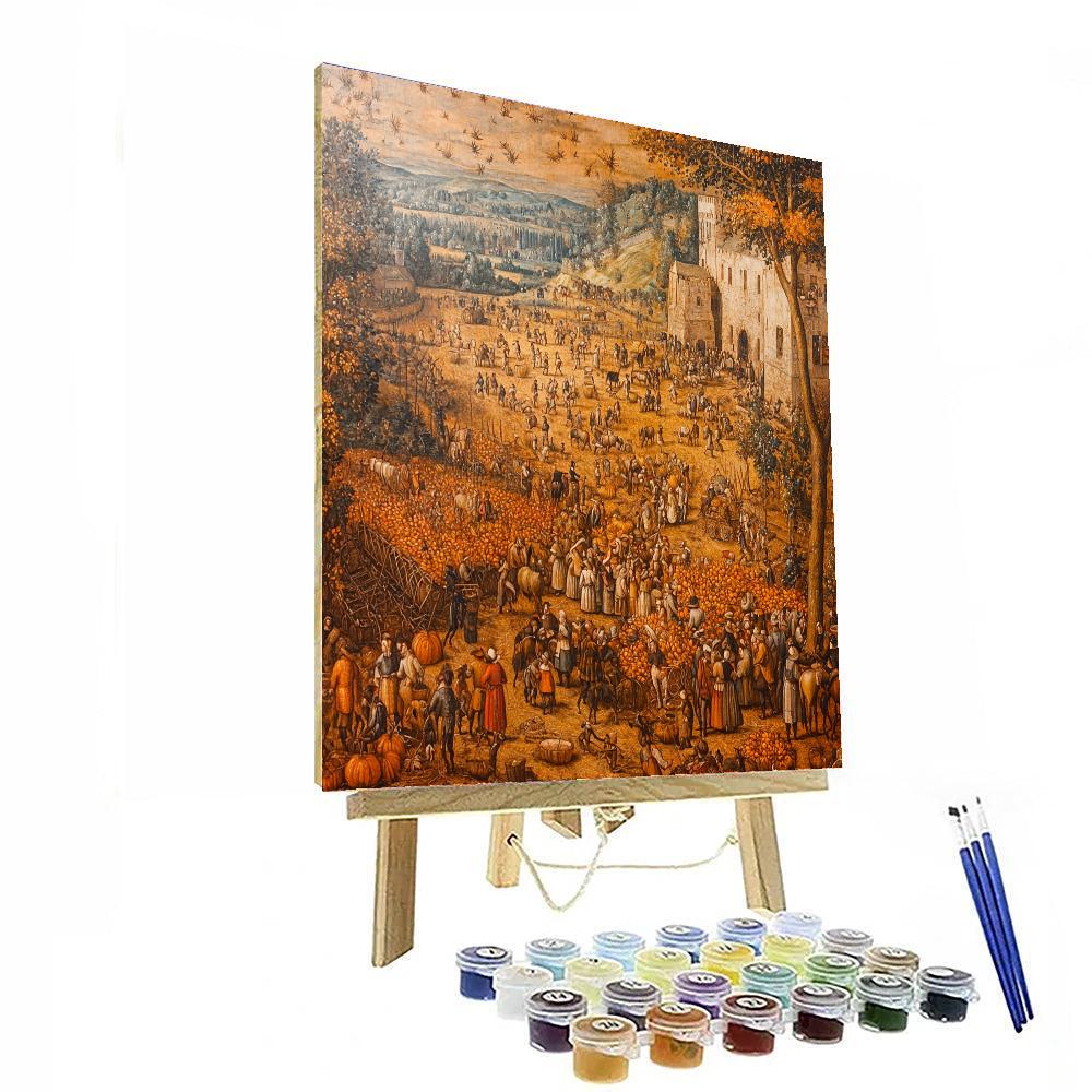 Pieter Bruegel The Elder Inspired Joyful Harvest Gathering  Paint By Numbers