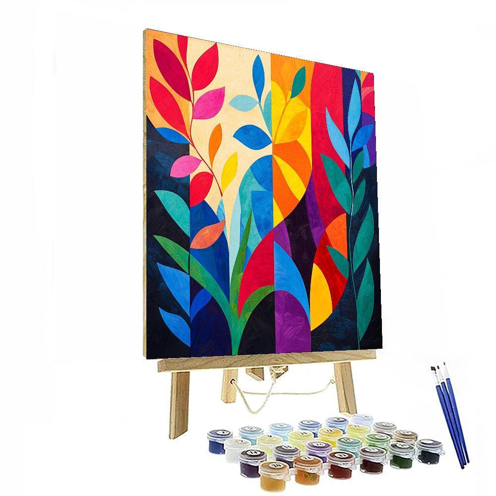 Henri Matisse Inspired Mosaic Of Life  DIY Paint By Numbers