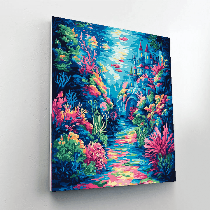 Marc Chagall Inspired Oceanic Fantasy Realm  Paint By Color