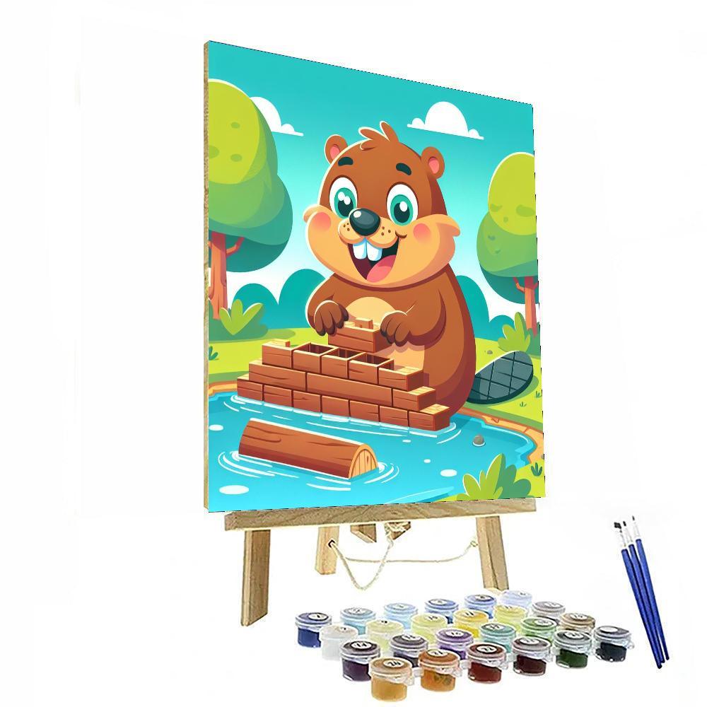 Bubbly Beaver Numbered Painting Kits