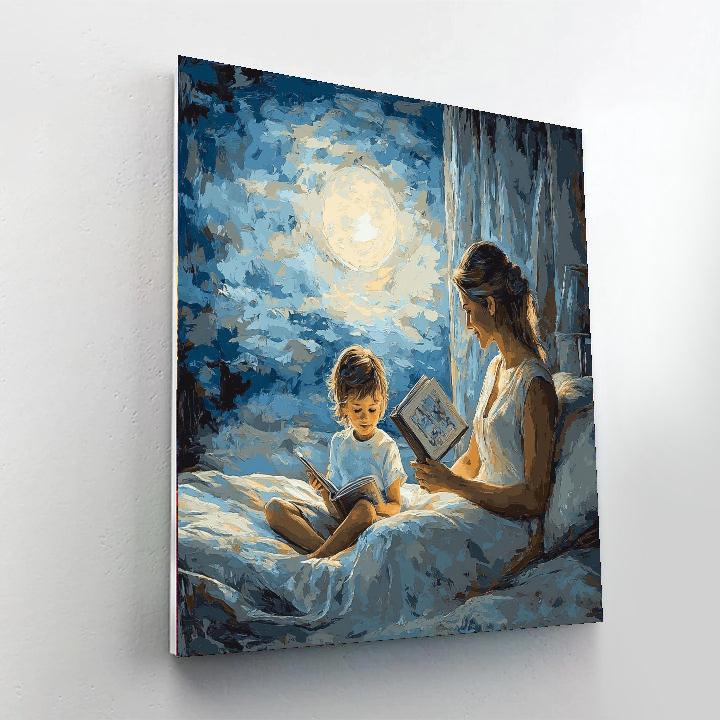 Moonlit Bedtime Story Number Painting