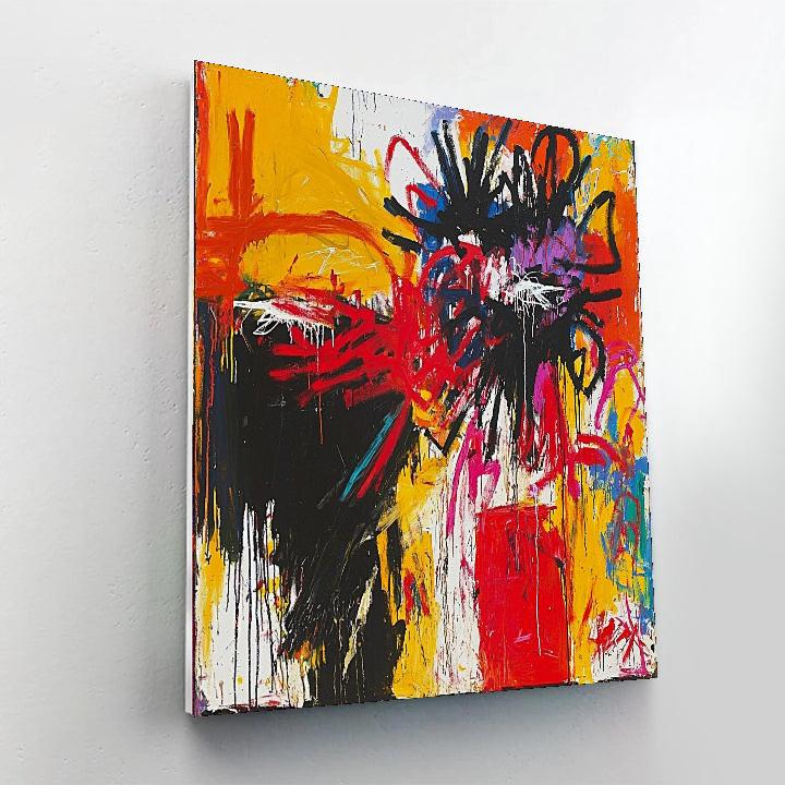 Jean-Michel Basquiat Inspired Cacophony Of Colors  Paint By Numbers Kits