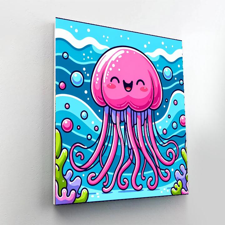 Jolly Jellfish DIY Paint By Numbers