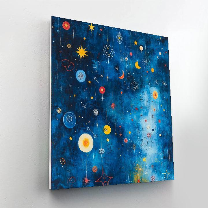 Joan Miró Inspired Ethereal Night Symphony  Paint By Number