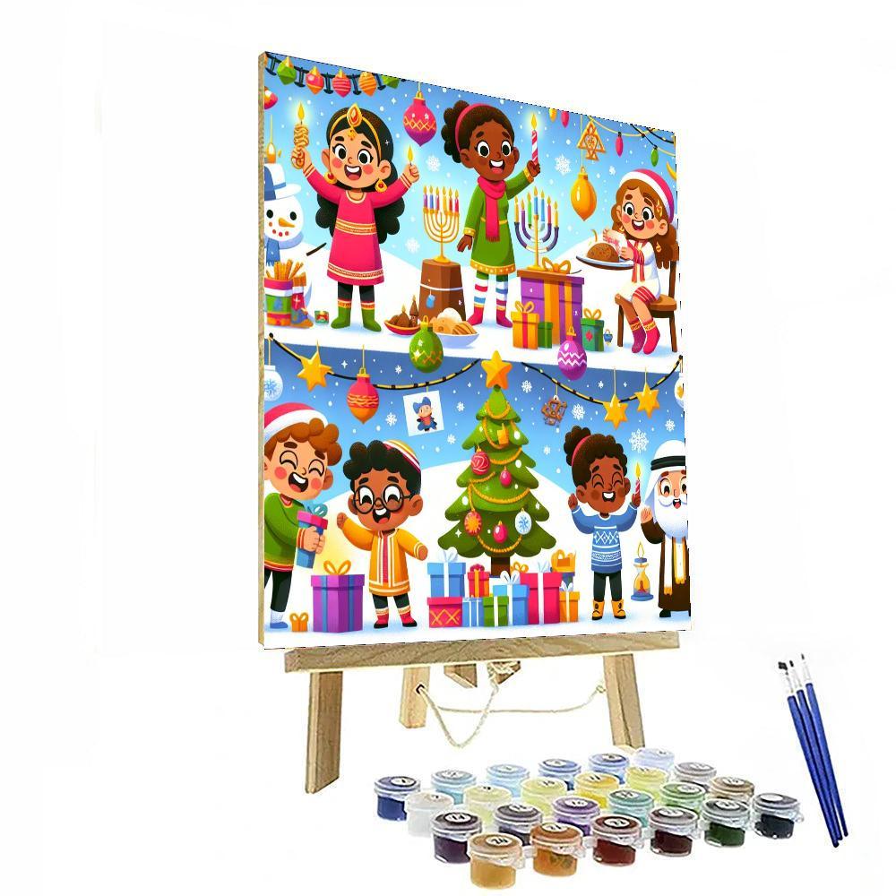 Joyful Holiday Adventures Paint By Numbers Kits