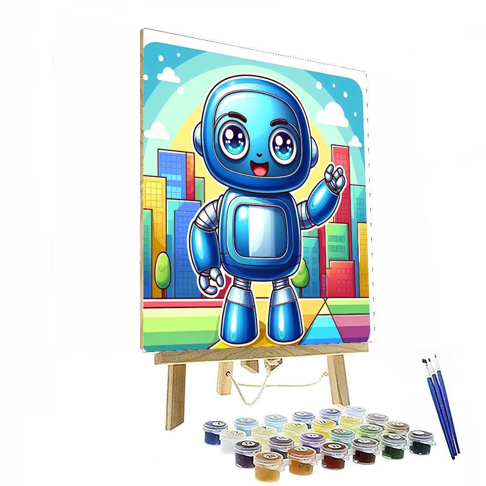 Robot Explorer Quest Paint By Numbers Art