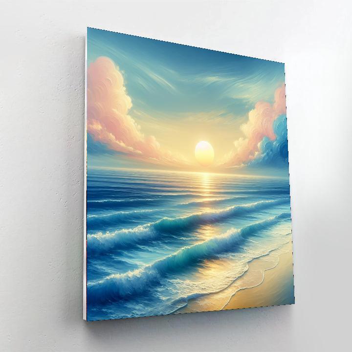 Soothing Seascape Painting By Numbers Kit