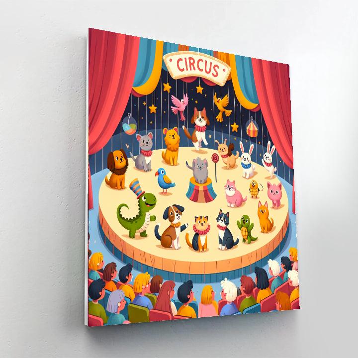 Pet Circus Paint By Numbers Art