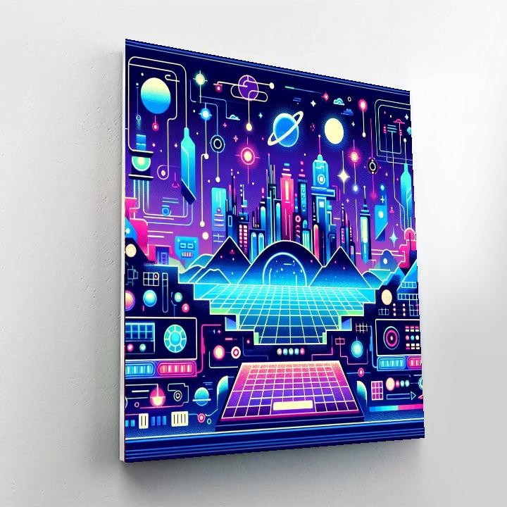 Cyber Space Odyssey Paint By Number